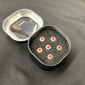 LUXE by Martin Liquid Metal Bridge Pins Turkish Emery (Dark Gray) Red Dot ( 18APP0005 ブリッジピン )【三条店】