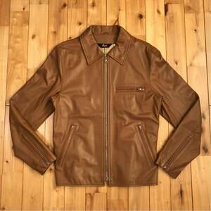 ★初期★ シープスキン ライダース ジャケット Mサイズ a bathing ape bape sheepskin leather jacket 羊革 エイプ ベイプ nigo レザー