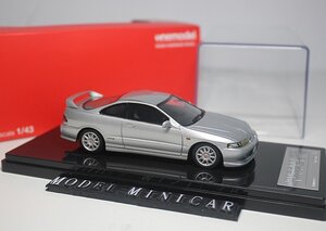 ▲入手困難！Silver！世界限定！OneModel 1/43 ホンダ Honda Civic シビックType R タイプ R Integra DC2 Resin Model ONE MODEL