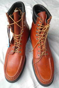 bigサイズ★デッド★新品★70s★80s★レッドウイング★REDWING★９インチ高★モックトゥ★米国製★size15★33cm