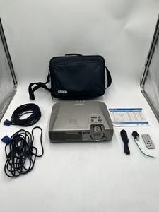 t0630 EPSON 液晶プロジェクター本体 80インチワイド スクリーン2点セット EMP-54 中古 現状品 エプソン