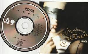 美品　MADONNA　マドンナ　Erotica (Remixes)　オーストラリア盤 マキシCDシングル　：　Maverick 9362405852