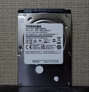 ■未使用品■TOSHIBA製2.5inch AVコマンド対応HDD 500GB MQ01ABF050