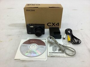 RICOH デジタルカメラ/ブラック CX4 動作確認済 初期化済 中古品 ACB