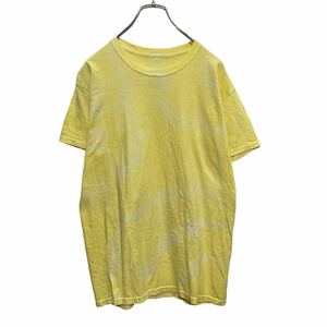 Hanes 半袖 Tシャツ M イエロー ホワイト タイダイ ヘインズ 古着卸 アメリカ仕入 a504-6312