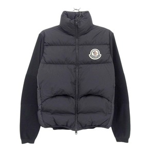 モンクレール CARDIGAN TRICOT ニット 切替 ダウンジャケット 9B000 24 M1124 メンズ ブラック MONCLER 中古 【アパレル・小物】