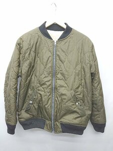 ◇ ⊇ BEAUTY & YOUTH UNITED ARROWS リバーシブル　ボア 長袖 ブルゾン サイズM カーキ　アイボリー レディース P