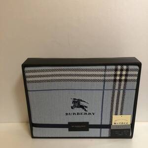 訳有り/シミ有り【送料無料】BURBERRY/バーバリー/正規品/新品未使用/タオルケット/1枚/ホースマーク刺繍/西川産業株式会社(Y49)