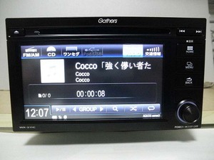 即決 送料込 ホンダ 純正 Gathers ディスプレイオーディオ WX-211C Bluetooth/ワンセグ/ワイドFM/AM/CD/USB 美品 現状渡し