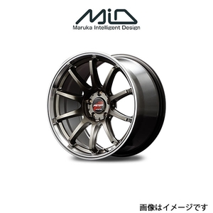 MID RMPレーシング R10 アルミホイール 1本 ノートAUTECH 13系(16×6J 4-100 INSET43 レーシングチタンシルバー/リムポリッシュ)RMP RACING