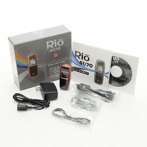 ▽536688 【通電確認済】レトロオーディオ Rio SU70 動作確認済 ジャンク品 デジタルオーディオプレーヤー オレンジ