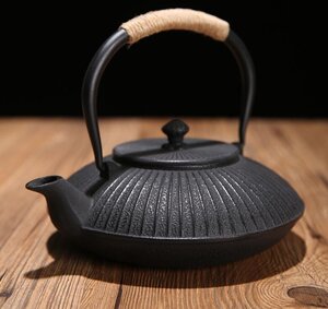 ☆鉄器 老鉄瓶★新品 茶道具対応 鉄やかん 鉄分補給 未塗装鉄器