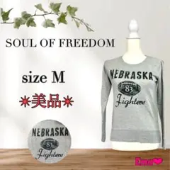 ✨美品 SOUL OF FREEDOM size M グレー系 トレーナー 長袖