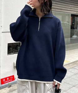 「CPCM」 長袖ニット MEDIUM ネイビー メンズ