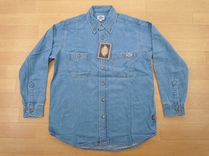 g392★新品★サイズ S★DICKIES ディッキーズ FB460U デニムシャツ★ワークシャツ ボンマックス★カラー7 ブルー★即決★