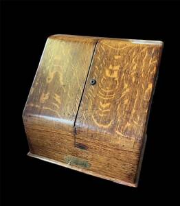 19世紀イギリスアンティーク・レターケース/ 骨董品 木製 時代物 古美術品 木箱