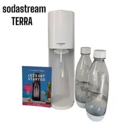 【美品】sodastream TERRA/炭酸水メーカー/ボトル2本/ホワイト