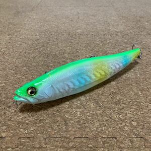 メガバス メガドッグ 220 GP LIME RAINBOW 美品 ビッグベイト シーバス ルアー MEGADOG