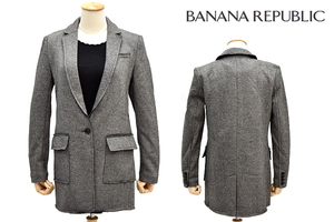 A1729★新品★BANANA REPUBLIC バナナリ パブリック★秋冬 正規品 黒タグ グレー スウェット地 ジャケット コート 4