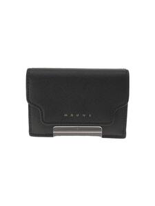 MARNI◆3つ折り財布/レザー/BLK/レディース/PFMOW02U07 LV520/TRIFOLD WALLET