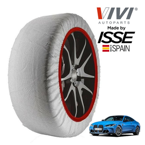 VIVI正規品 ISSE製造 BMW M4 M4クーペ コンペティション M xDrive 3BA-52AZ30 285/30R20 20インチ 4WD スノーソックス 布 タイヤ チェーン