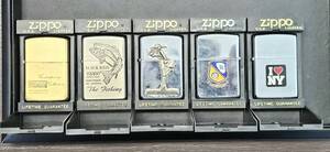 #8291　ZIPPO まとめ　5本セット　1935 VARGA GIRL THE FISHING BLACK BASS　その他　ジッポ　火花あり　現状品