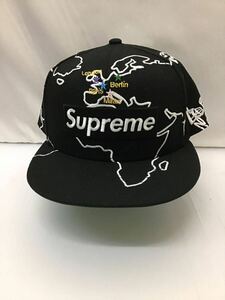 20240420【supreme×NEWERA】シュプリーム ニューエラ worldwide box logo ワールドワイドボックスロゴ キャップ ブラック 7 3/4 23AW