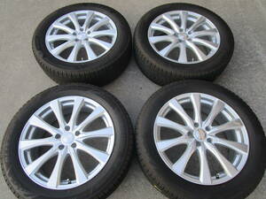 美品ブリヂストンVRX3☆225/55R19☆ウェッズジョーカー19×7J+40 114.3-5H☆4本セット☆現行クラウンクロスオーバー専用ホイール☆fｎ