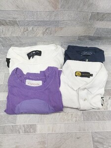 ◇ 《 HYDROGEN ハイドロゲン まとめ売り4点セット サイズS&M&XL tシャツ ポロシャツ メンズ 》 P