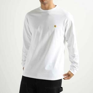 新品 CARHARTT WIP カーハート I026392 CHASE T-SHIRT ロングスリーブ チェイス Tシャツ 長袖 ルーズシルエット XL 管理番号F752Q4422