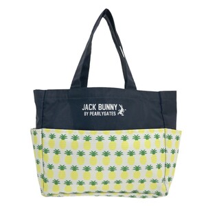 【1円】JACK BUNNY ジャックバニー カートバッグ 総柄 ホワイト系 [240101223856]