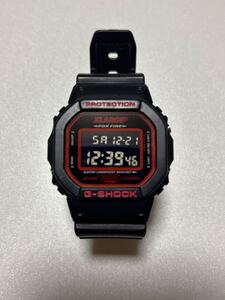 完動品 CASIO G-SHOCK カシオ Gショック DW5600 XLARGEコラボレーション エクストララージコラボ 黒 ブラック BLACK 新品電池交換済