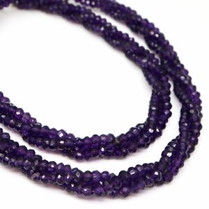 ◆K18 天然アメジスト3連ネックレス◆J 約30.8g 約52.0cm amethyst jewelry necklaceジュエリー DH0/EA8