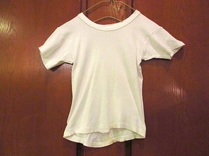 ビンテージ50’s60’s★SEARSキッズコットンTシャツ白size 6X★200613s10-k-tshシアーズ古着子供服半袖シャツ白無地ホワイト