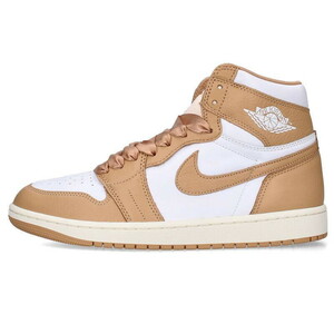 ナイキ NIKE WMNS AIR JORDAN 1 RETRO HI OG FN6622-201 サイズ:27.5cm エアジョーダン1プラリネスニーカー 中古 HJ12