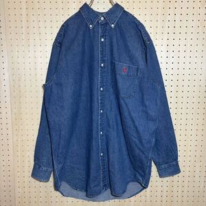 【S】Ralph Lauren BLAIRE Denim Shirt ラルフローレン ブレイル ボタンダウン デニム シャツ 長袖 T672