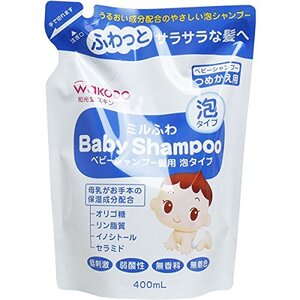 和光堂 セット品ミルふわ ベビーシャンプー髪用 泡タイプ つめかえ用 400ml ×3個