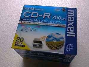 マクセル データ用CD-R　CDR700SWPS1P20S　700MB　20枚入　maxell【ゆうパック60】