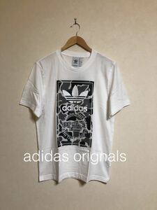 【新品】 adidas originals CAMO LABEL TEE アディダス オリジナルス カモフラージュ ラベル Tシャツ トップス サイズL 半袖 白 DH4768