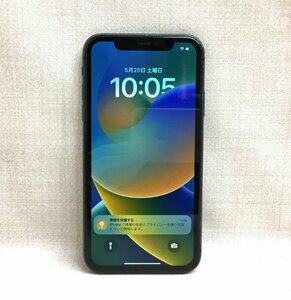 【大黒屋】中古品 au版 Apple iPhone 11 64GB MWLT2J/A ブラック 利用制限○ バッテリー最大容量82％