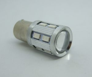 ＜LEDS04R-002＞高輝度 13 SMD-LED使用 プロジェクター LEDテールランプ レッド（赤） S25 シングル球　（BA15ｓ）