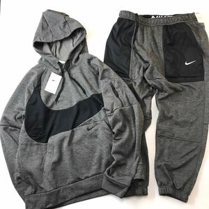 (NIKE) スウェットパーカーTF スウッシュ プルオーバー フーディDQ5402-071DQ5408-071上下セット Mサイズ