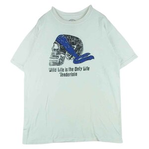 TENDERLOIN テンダーロイン T-TEE B.S バンダナ スカル プリント Tシャツ ホワイト系【中古】