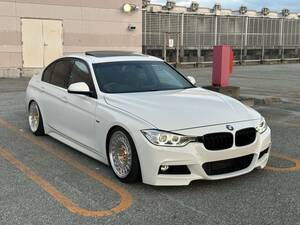 コミコミ 車検R8/7 BMW F30 3シリーズ 320d Mスポーツ サンルーフ 車高調 社外マフラー 社外18インチ ホイール