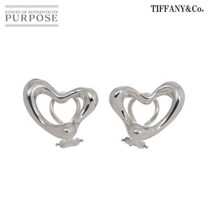 ティファニー TIFFANY&CO. オープンハート イヤリング SV シルバー 925 Beans Earring Clip on 90256593