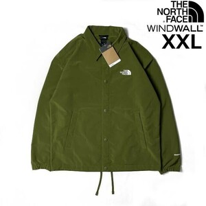 1円～!売切!【正規新品】THE NORTH FACE◆TNF EASY WIND COACHES JACKET ウィンドジャケット US 撥水 大きいサイズ(XXL)カーキ 180915-55