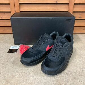  N 140【NIKE ナイキ】CZ5588 002 AIR MAX 90 QS インフラレッド ブレンド ブラック SIZE US 8.5