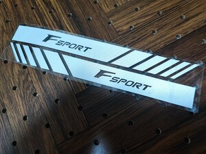 F SPORT Fスポーツ サイド ドアミラー ステッカー【銀白】LS500h GS300h GS350 GS450h IS300h IS350 CT200h RX300 RX450h NX300h RC300