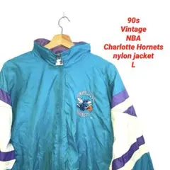 90s Vintage NBA バスケ　ナイロンジャケット　L