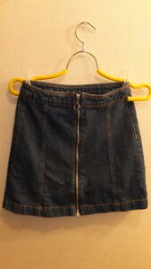 ★H&M★Denim Skirt Size ４ エイチアンドエムミニ丈デニムスカート サイズ４　USED IN JAPAN　EUR34